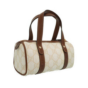 Gucci Brown Handbag GG Bag Boston Plus